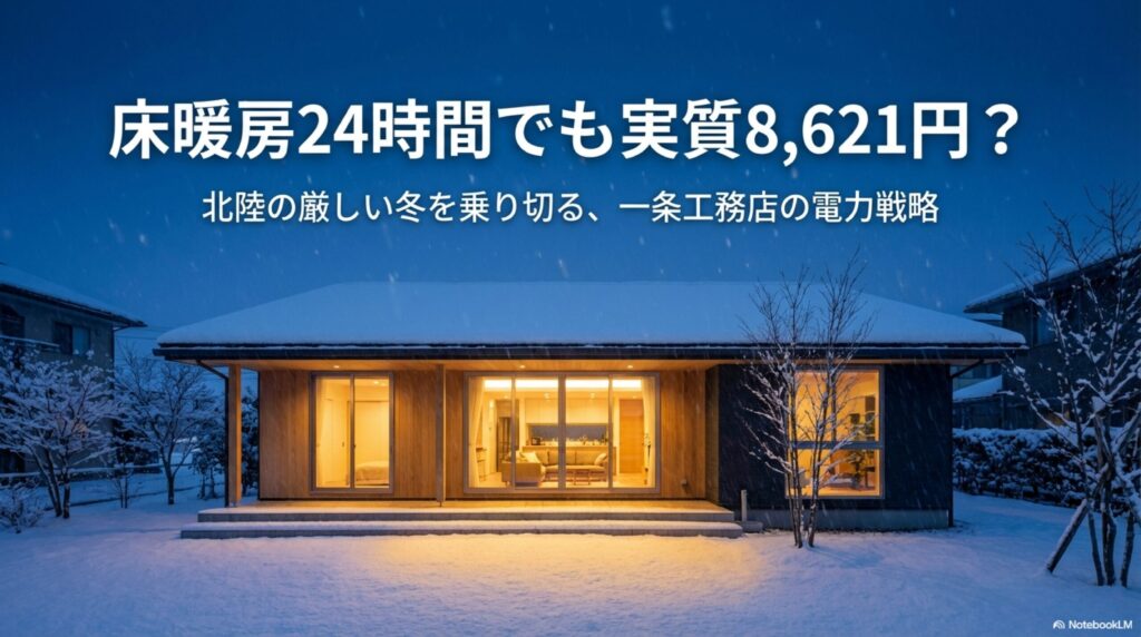 床暖房24時間運転でも実質電気代8,621円だった12月の結果イメージ